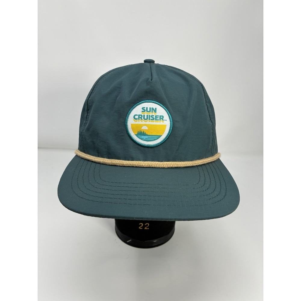 Sun Cruiser Iced Tea Vodka‎ Teal Rope Hat Adjustable Snapback Cap Retro Style